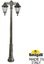 Фото Fumagalli Ricu Bisso/Rut 2L E26.157.S20.BXF1RDN Светильник садовый с 2 фонарями 2100 мм (корпус античная бронза, плафон прозрачный)