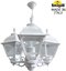 Фото Fumagalli Sichem/Cefa 3L U23.120.S30.WXF1R Люстра уличная с 3 фонарями 690 мм (корпус белый, плафон прозрачный)