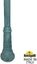 Фото Fumagalli Bisso/Cefa 1L U23.158.S10.VXF1R Светильник садовый с 1 фонарем 1600 мм (корпус античная медь, плафон прозрачный)