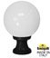 Фото Fumagalli Microlot/G250 G25.110.000.AYE27 Светильник наземный на низкой ножке 350 мм (корпус черный, плафон матовый)