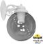 Фото Fumagalli Bisso/G250 G25.131.000.WZE27DN Светильник консольный уличный на стену с 1 фонарем 360 мм (корпус белый, плафон дымчатый)