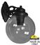 Фото Fumagalli Bisso/G250 G25.131.000.AZE27DN Светильник консольный уличный на стену с 1 фонарем 360 мм (корпус черный, плафон дымчатый)
