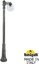 Фото Fumagalli Ricu/G250 1L G25.157.S10.BXE27 Светильник садовый с 1 фонарем 2100 мм (корпус античная бронза, плафон прозрачный)