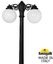 Фото Fumagalli Ricu Bisso/G250 2L Dn G25.157.S20.AYE27DN Светильник садовый с 2 фонарями 2100 мм (корпус черный, плафон матовый)