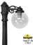 Фото Fumagalli Artu/G250 1L G25.158.S10.AXE27 Светильник садовый с 1 фонарем 1600 мм (корпус черный, плафон прозрачный)