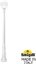 Фото Fumagalli Ricu/G300 G30.157.000.WXE27 Светильник садовый с 1 фонарем 2300 мм (корпус белый, плафон прозрачный)