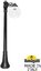 Фото Fumagalli Artu Bisso/G300 1L G30.158.S10.AXE27 Светильник садовый с 1 фонарем 1600 мм (корпус черный, плафон прозрачный)