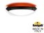 Фото Fumagalli Lucia Backlit 1R3.000.000.AYE27.PK1 Светильник-бра уличный 300 мм (корпус черный, плафон матовый/розовый)