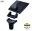 Фото Fumagalli Giorgio 4P2.000.G10.AYE28 Светильник-кронштейн на столб с 1 фонарем, 2 цоколя 200 мм (корпус черный, плафон матовый)