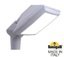 Фото Fumagalli Giorgio 4P2.000.G10.LYE28 Светильник-кронштейн на столб с 1 фонарем, 2 цоколя 200 мм (корпус серый, плафон матовый)