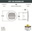 Фото Fumagalli Leti 100 Round-Gr 2C2.000.000.AYG1L Подсветка ступеней (корпус черный, плафон матовый)
