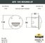Фото Fumagalli Leti 100 Round-St 2C4.000.000.AYG1L Подсветка ступеней (корпус черный, плафон матовый)
