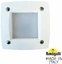 Фото Fumagalli Leti 100 Square 3C1.000.000.WYG1L Подсветка ступеней 134 мм (корпус белый, плафон матовый)