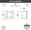 Фото Fumagalli Leti 100 Square 3C1.000.000.LYG1L Подсветка ступеней 134 мм (корпус серый, плафон матовый)