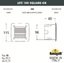 Фото Fumagalli Leti 100 Square-Gr 3C2.000.000.WYG1L Подсветка ступеней 115 мм (корпус белый, плафон матовый)