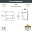 Фото Fumagalli Leti 100 Square-El 3C3.000.000.AYG1L Подсветка ступеней 115 мм (корпус черный, плафон матовый)