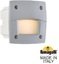 Фото Fumagalli Leti 100 Square-El 3C3.000.000.LYG1L Подсветка ступеней 115 мм (корпус серый, плафон матовый)