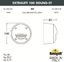 Фото Fumagalli Extraleti 100 Round-St 2S4.000.000.AYG1L Подсветка ступеней (корпус черный, плафон матовый)