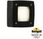 Фото Fumagalli Extraleti 100 Square 3S1.000.000.AYG1L Подсветка ступеней 120 мм (корпус черный, плафон матовый)