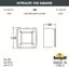 Фото Fumagalli Extraleti 100 Square 3S1.000.000.LYG1L Подсветка ступеней 120 мм (корпус серый, плафон матовый)