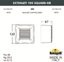 Фото Fumagalli Extraleti 100 Square-Gr 3S2.000.000.AYG1L Подсветка ступеней 120 мм (корпус черный, плафон матовый)
