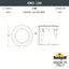 Фото Fumagalli Ceci 120 2F1.000.000.AXG1L Тротуарный светильник (корпус черный, плафон матовый)