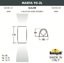 Фото Fumagalli Marta 90-2L 2A4.000.000.AXF2L Светильник уличный настенный c 2 лампами 170 мм (корпус черный, плафон матовый)