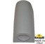 Фото Fumagalli Marta 90-2L 2A4.000.000.LXF2L Светильник уличный настенный c 2 лампами 170 мм (корпус серый, плафон матовый)