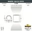 Фото Fumagalli Marta 160-2L 2A6.000.000.AXF2L Светильник уличный настенный c 2 лампами 192 мм (корпус черный, плафон матовый)