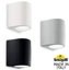 Фото Fumagalli Marta 160-2L 2A6.000.000.LXF2L Светильник уличный настенный c 2 лампами 192 мм (корпус серый, плафон матовый)
