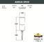 Фото Fumagalli Amelia Spike DR2.572.000.WYF1R Прожектор ландшафтный с 1 фонарем 250 мм (250+180 колышек, корпус белый, плафон молочный)