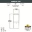 Фото Fumagalli Amelia 250 DR2.573.000.LYF1R Светильник ландшафтный 250 мм (корпус серый, плафон молочный)