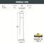 Фото Fumagalli Amelia 800 DR2.575.000.AYF1R Столбик освещения садовый 800 мм (корпус черный, плафон молочный)