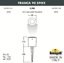 Фото Fumagalli Franca 90 Spike 3A7.001.000.LXU1L Столбик освещения садовый 115 мм (115+180 колышек, корпус серый, плафон матовый)