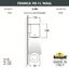 Фото Fumagalli Franca 90-1L Wall 3A7.002.000.AXU1L Светильник на стену 128 мм (корпус черный, плафон матовый)