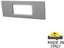Фото Fumagalli Nina 150 6C1.000.000.LXJ1L Подсветка ступеней 50 мм (корпус серый, плафон прозрачный)
