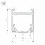 Фото Arlight PDS-H16-2000 ANOD 023858 Профиль 2000x16x16 мм