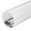 Фото Arlight SL-ROUND-D90-2500 ANOD+OPAL 024076 Профиль с экраном 2500x90x90 мм