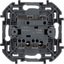 Фото Legrand Inspiria 673631 выключатель двухклавишный с подсветкой/индикацией для скрытого монтажа, цвет "Слоновая кость", номинальный ток 10 А, напряжение ~250В