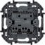 Фото Legrand Inspiria 673623 выключатель двухклавишный для скрытого монтажа, цвет "Антрацит", номинальный ток 10 А, напряжение ~250В.