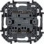 Фото Legrand Inspiria 673621 выключатель двухклавишный для скрытого монтажа, цвет "Слоновая кость", номинальный ток 10 А, напряжение ~250В.