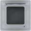 Фото Legrand Inspiria 673922 рамка с защитной крышкой IP44 IK07 для скрытого монтажа 1 механизма Legrand Inspiria, степень пылевлагозащиты IP44, степень ударопрочности IK07, цвет "Алюминий"