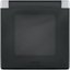 Фото Legrand Inspiria 673922 рамка с защитной крышкой IP44 IK07 для скрытого монтажа 1 механизма Legrand Inspiria, степень пылевлагозащиты IP44, степень ударопрочности IK07, цвет "Алюминий"