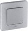Фото Legrand Inspiria 673932 рамка декоративная универсальная, 1 пост, для горизонтальной или вертикальной установки, цвет "Алюминий"