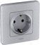 Фото Legrand Inspiria 673932 рамка декоративная универсальная, 1 пост, для горизонтальной или вертикальной установки, цвет "Алюминий"