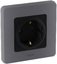 Фото Legrand Inspiria 673937 рамка декоративная универсальная, 1 пост, для горизонтальной или вертикальной установки, цвет "Дымчатый"