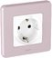 Фото Legrand Inspiria 673934 рамка декоративная универсальная, 1 пост, для горизонтальной или вертикальной установки, цвет "Розовый"