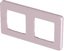 Фото Legrand Inspiria 673944 рамка декоративная универсальная, 2 поста, для горизонтальной или вертикальной установки, цвет "Розовый"