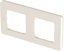 Фото Legrand Inspiria 673941 рамка декоративная универсальная, 2 поста, для горизонтальной или вертикальной установки, цвет "Слоновая кость"
