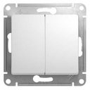 Schneider Electric Glossa GSL000151 Выключатель двухклавишный (10 А, под рамку, скрытая установка, белый)